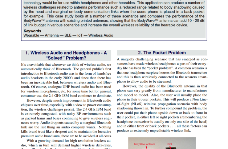 The Body Wave Antenna Headphone Case Study